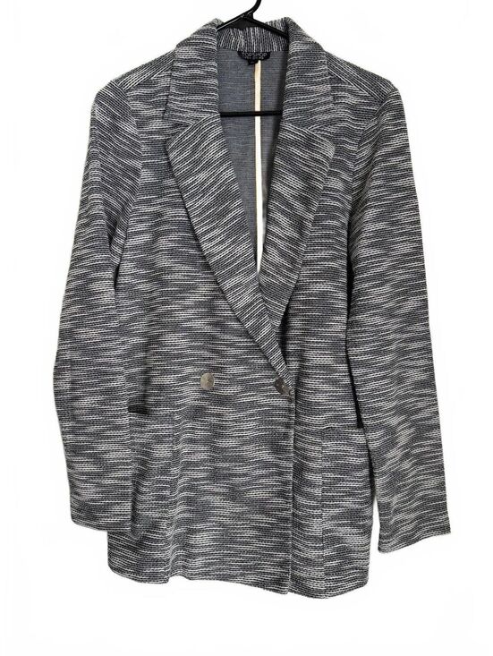 Topshop Jackets & Blazers - Topshop Women's Blazer Jacket Size 10 Black White Preppy Office Casual Classic